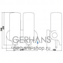 Дозатор жидкого мыла Gerhans K50402M