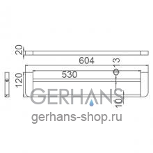 Полотенцедержатель Gerhans K27009B