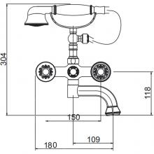 Смеситель для ванны Gerhans K13018