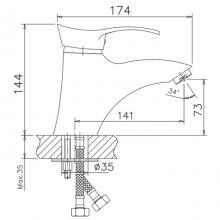 Смеситель для раковины Haiba HB1001