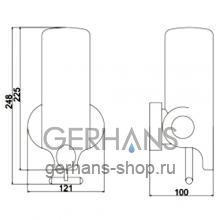 Дозатор жидкого мыла Gerhans K50401G