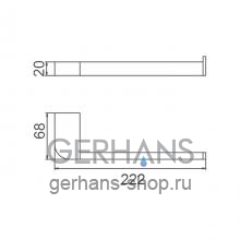 Полотенцедержатель Gerhans K27203