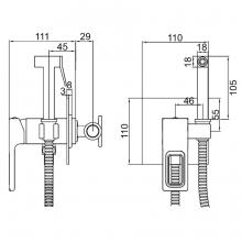 Смеситель с гигиеническим душем Gerhans K15227Y