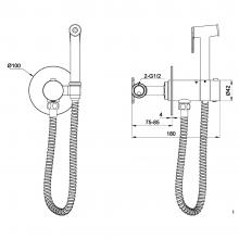 Смеситель с гигиеническим душем Gerhans K15382B