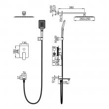 Душевой комплект Gerhans K19507B